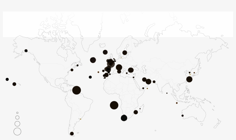 Exxon - World Map White Outline, transparent png