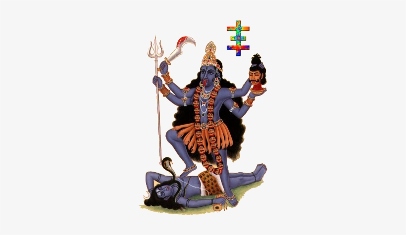 La Diosa Kali Baila Sobre Shiva - Kali Maa Polyresin Statues, transparent png