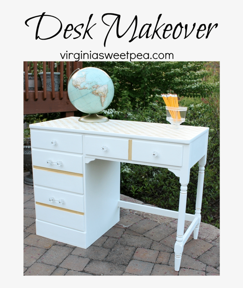 A Desk Gets A Feminine Makeover With White And Gold - Authentic Me: A Story Of Strength, Perseverance, transparent png