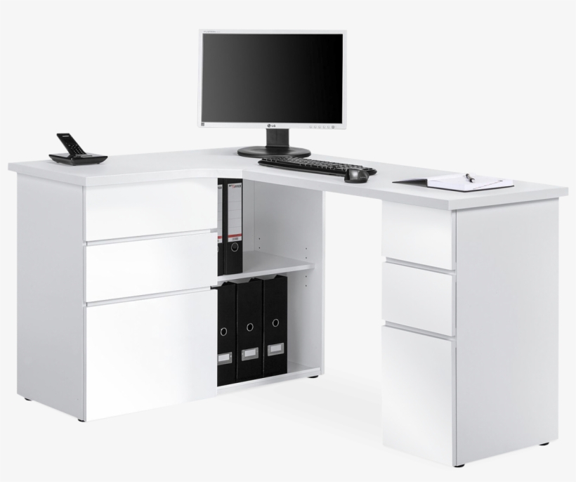 White Corner Desk Uk, transparent png