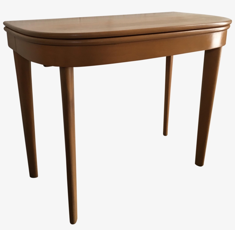 Vintage Mid Century Modern Heywood Wakefield Console/ - Black Walnut Butcher Block Desk, transparent png