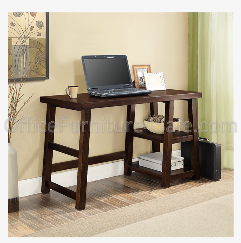 Writing Desk With File Drawer - Whalen Triton Desk, Walnut, transparent png