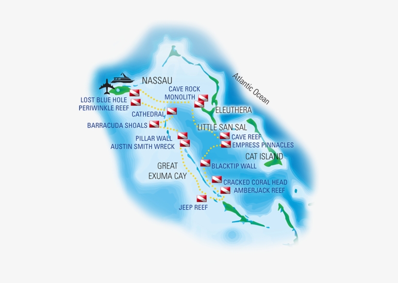 Bahamas Dive Sites - Nassau Lost Blue Hole, transparent png