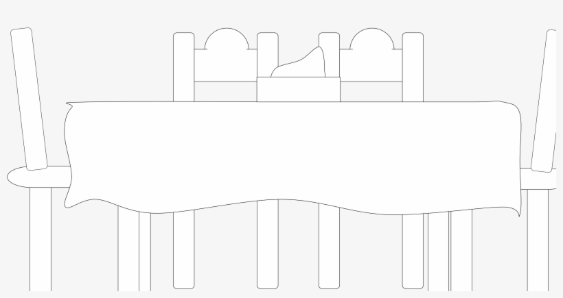 Dining Table Clipart Small Table - Diagram, transparent png