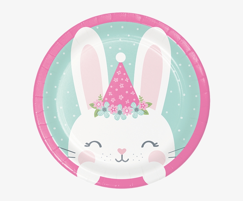 Bunny Dessert Plates - Birthday, transparent png