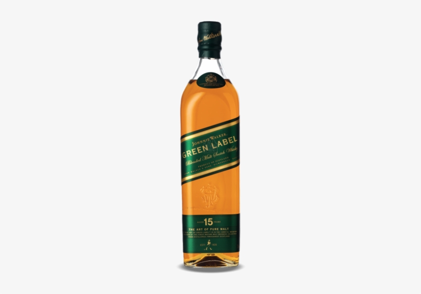 Johnnie Walker Green Label 15yo Blended Malt Scotch - Johnnie Walker Green Label, transparent png