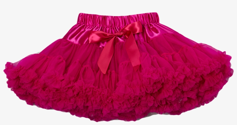 Hot Pink Chiffon Pettiskirt Tutu - Clothing, transparent png