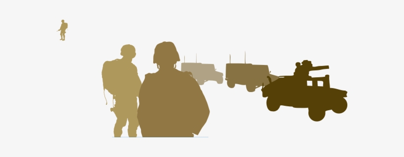 08 May Humvee And Soldiers Layer - Silhouette, transparent png