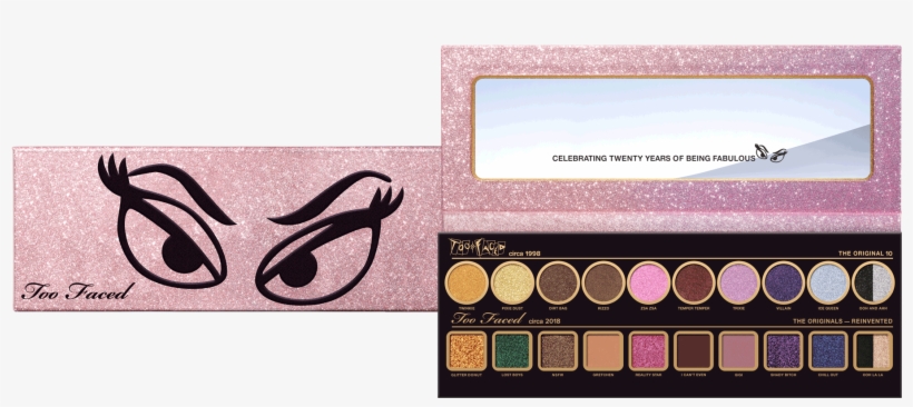 Too - Two Faced Then And Now Palette Color Names, transparent png