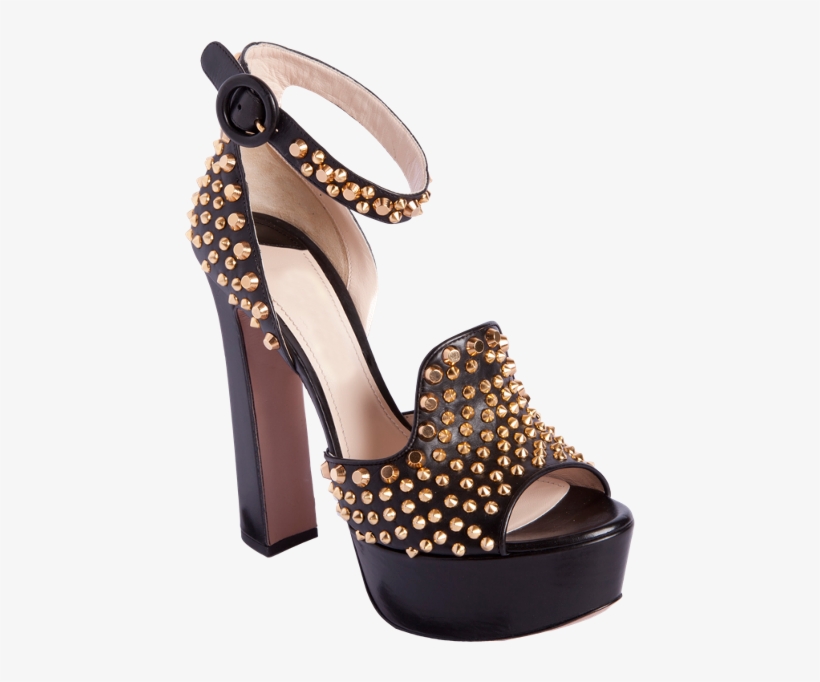 Women Motorcycle Chunky Heel Sandals Studded - Sandal Png Sexyshoeswoman, transparent png