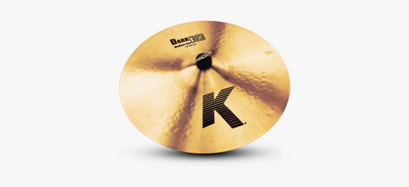 Zildjian K0915 18" K Dark Crash Medium Thin Cymbal - Zildjian K 18 Dark Crash, transparent png