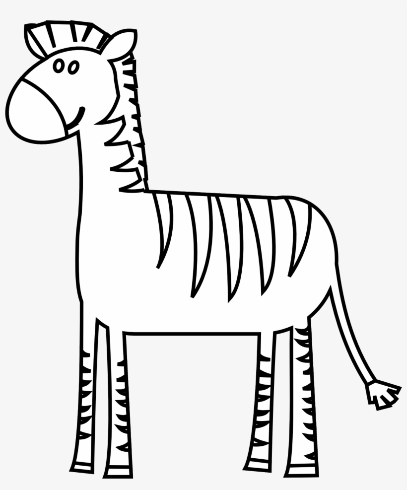 Zebra Clipart Black And White - Zebra Clipart Images Black And White, transparent png