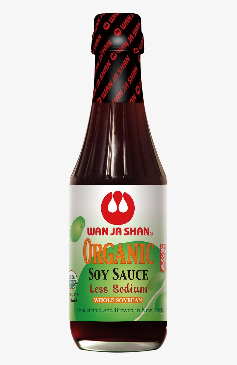 Organic Soy Sauce Less Sodium - Wan Ja Shan Organic Gluten-free Soy Sauce, Tamari -, transparent png