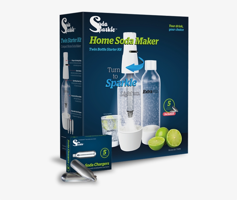 Best Soda Makers - Sodasparkle 1 Litre Soda Maker Starter Kit, transparent png