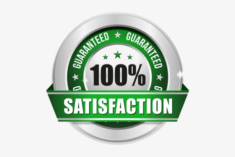 Sattisfaction Guaranteed - 100% Guaranteed, transparent png