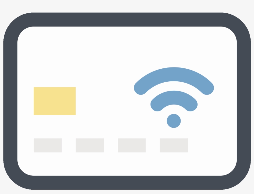 Credit Card Contactless Icon - Sign, transparent png