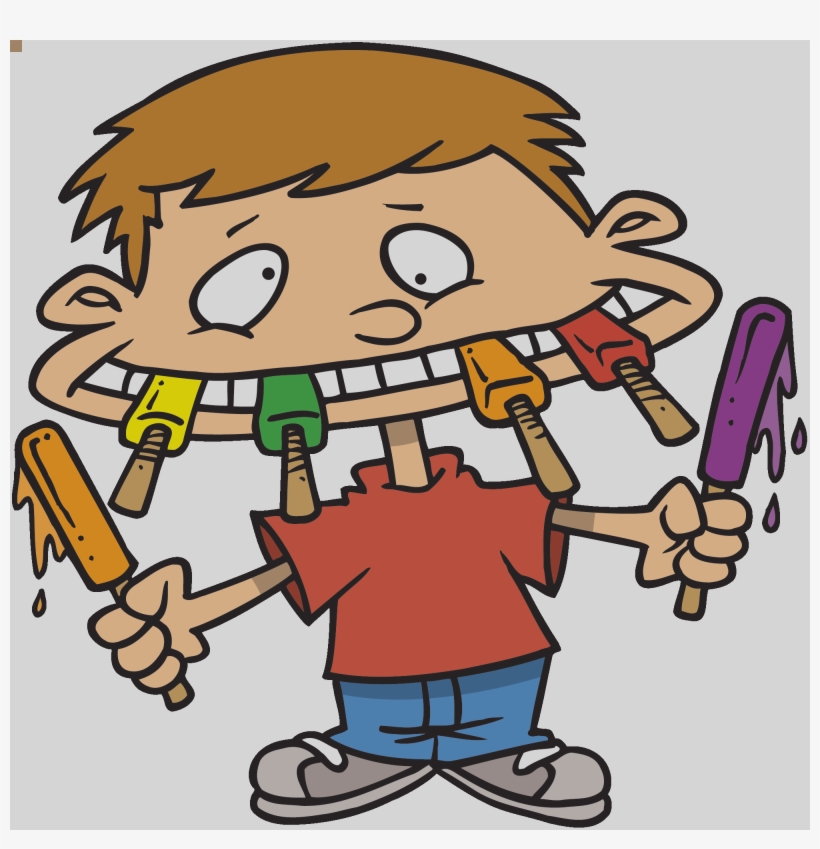 Eating Junk Food Clipart, transparent png