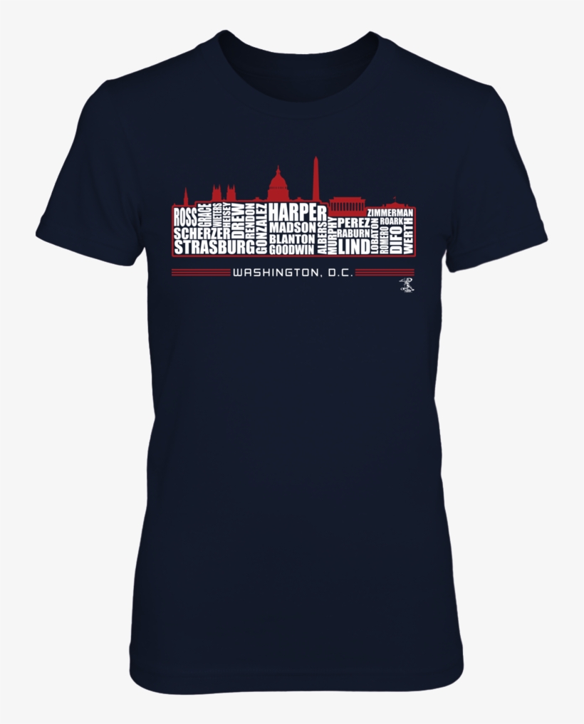 Bryce Harper - Washington D - C - Skyline T-shirt, - Mad Circle Skateboards Tshirt, transparent png