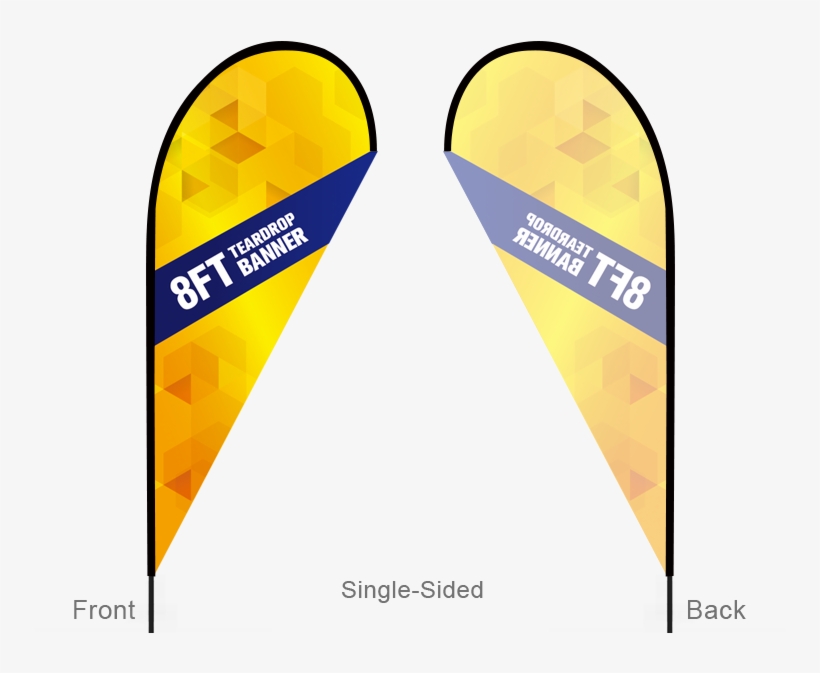 8ft Teardrop Flag With Cross Base & Water Bag - Teardrop Flag Png, transparent png