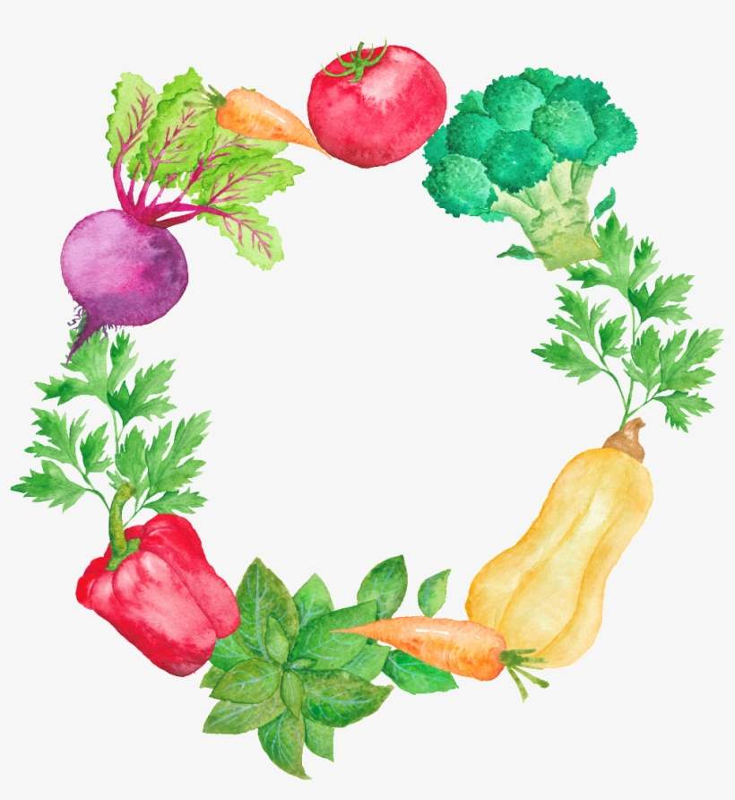Color Pintado A Mano Cartoon Vegetales Cocina Png Transparente - Caroline's Treasures Watercolor Parsley Leash Or Key, transparent png