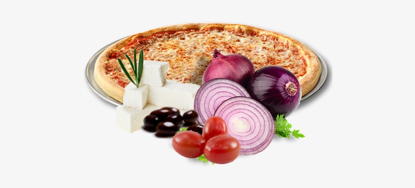 Greek Pizza - Pizza, transparent png