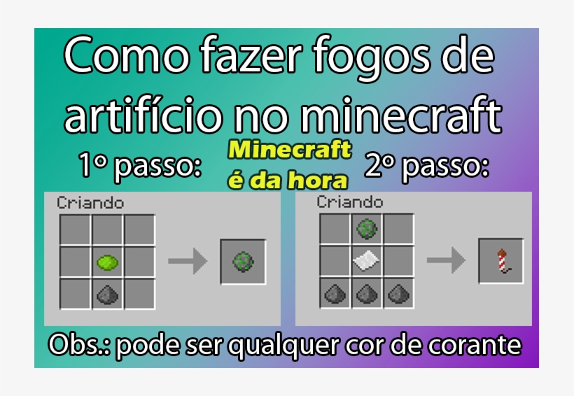 Pra Quem Quiser Soltar Fogos De Artifício No Minecraft - Fireworks, transparent png