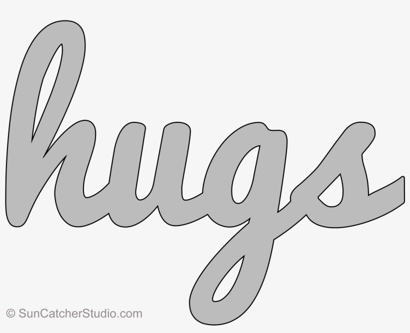 2100 X 1596 Hugs Lower Pattern Template Stencil Printable - Stencil, transparent png