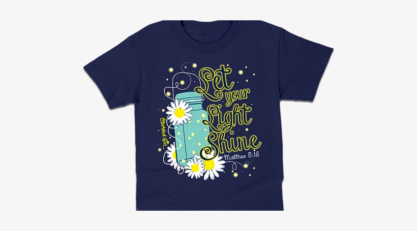 Kids T-shirt Lightning Bug - Let Your Light Shine Art Mason Jar, transparent png