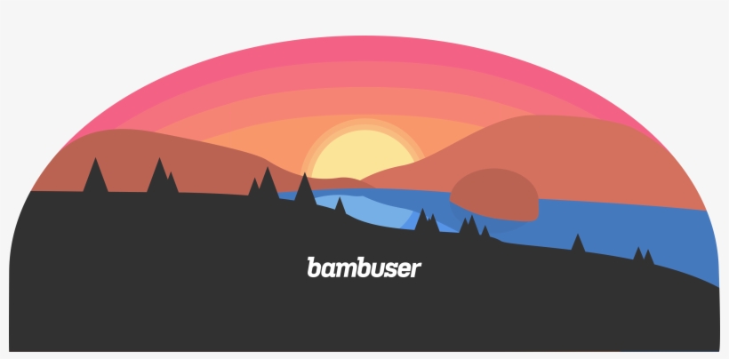 Sm Bambuser-sunset - Silhouette, transparent png