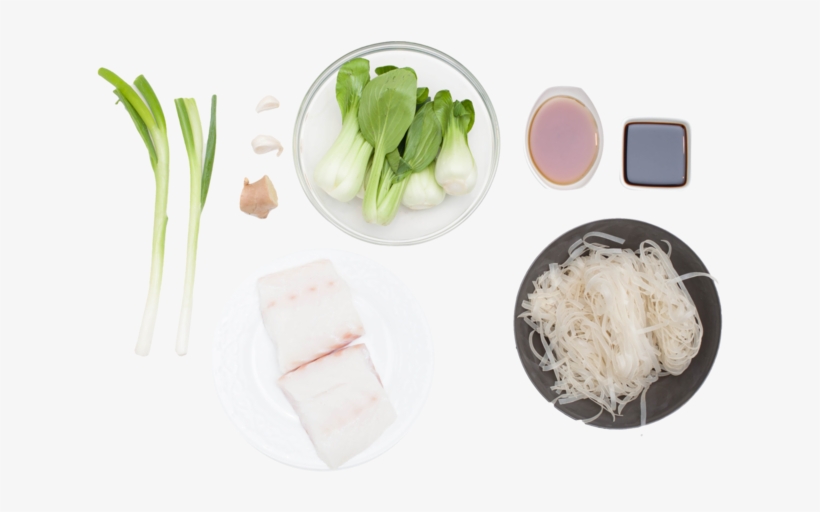Pan-seared Cod With Soy Maple Glaze, Baby Bok Choy, - Leaf Vegetable, transparent png