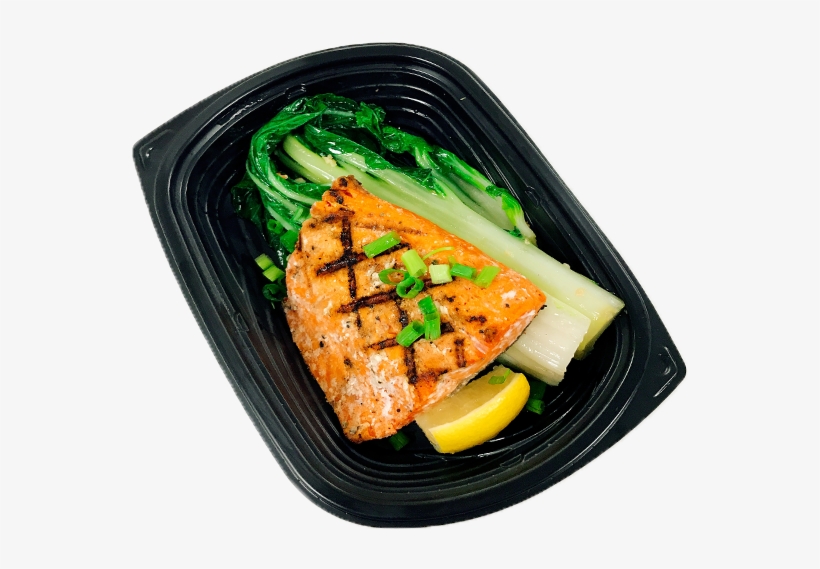 Sockeye Salmon With Bok Choy - Scallion, transparent png