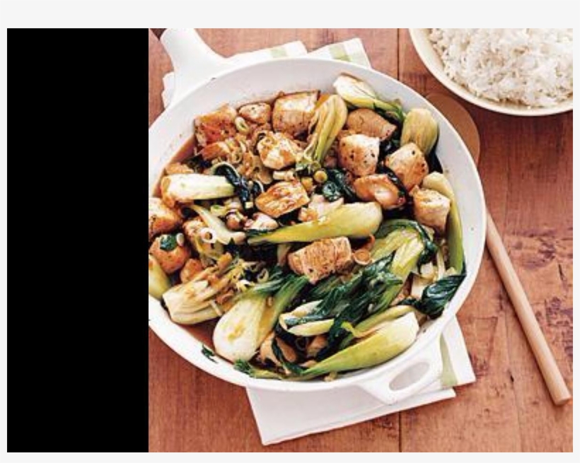 Chicken And Bok Choy Stir Fry - Chicken And Bok Choy, transparent png