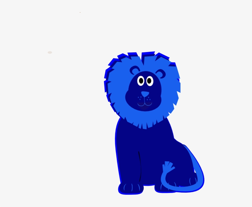 Cute Blue Lion Svg Clip Arts 510 X 596 Px, transparent png