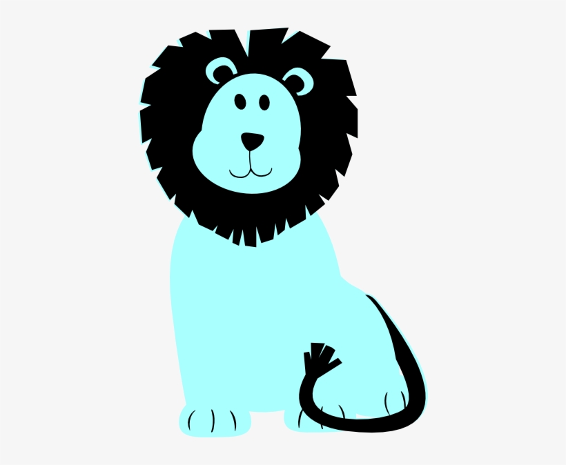 Blue Lion Svg Clip Arts 420 X 594 Px, transparent png