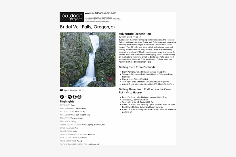 Bridal Veil Falls, Oregon Field Guide - Canyon Creek Lakes Trail Map, transparent png