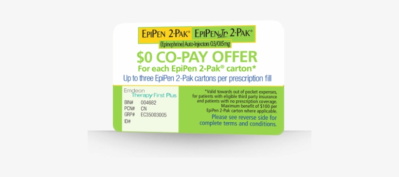 Free Epipen Coupon, transparent png
