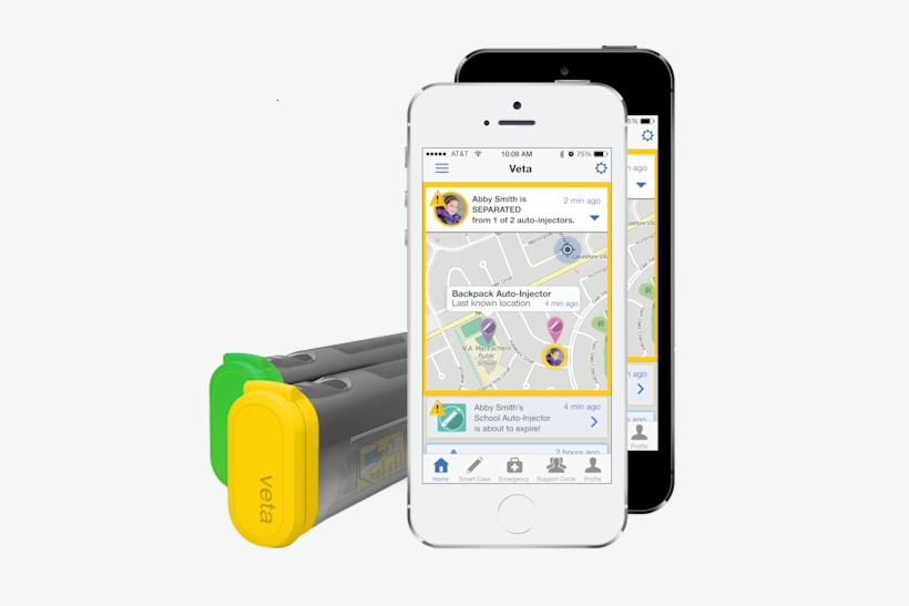 Product Uses Bluetooth Technology To Pair Epipen With - Epinephrine Autoinjector, transparent png