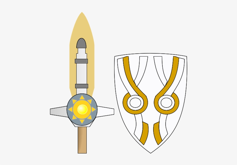 Dominoieus's Tenkai Sheild Of Defense And Sun Sword - Portable Network Graphics, transparent png