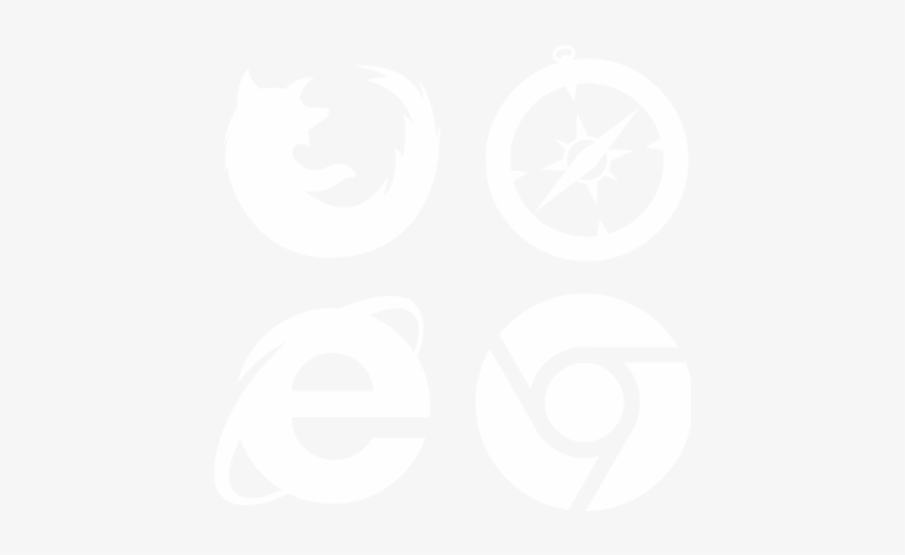 Switch Instantly Between Major Browsers - Browser Black And White, transparent png