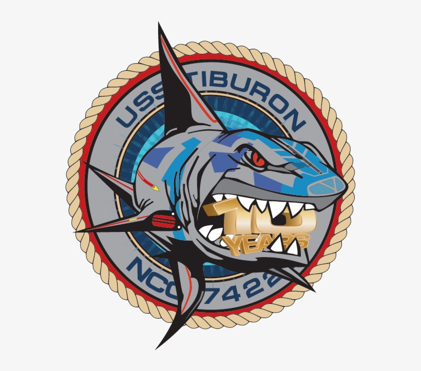 Tiburon 10th Logo - Uss Tiburon, transparent png