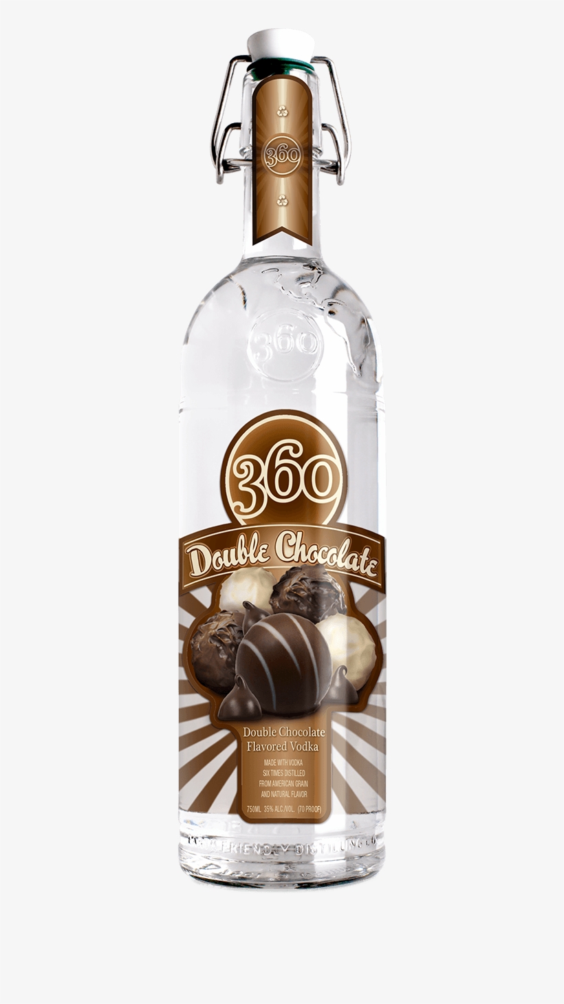 360 Double Chocolate Flavored Vodka - 360 Double Chocolate Vodka - 750 Ml Bottle, transparent png