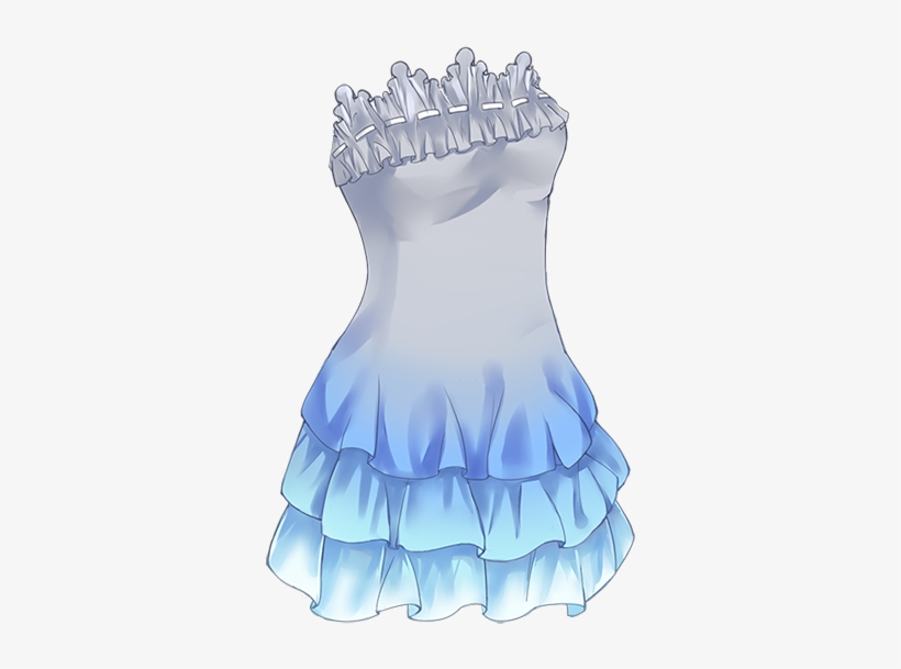Gown Clipart Anime Dress - Roupa De Anime Png, transparent png