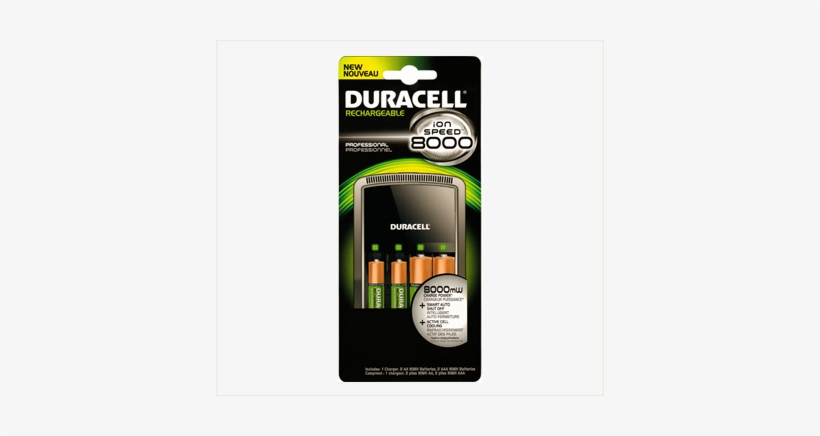 Photo Of Duracell Professional Charger, Ion Speed - Duracell Ion Speed 8000 Battery Charger 1 Count, transparent png