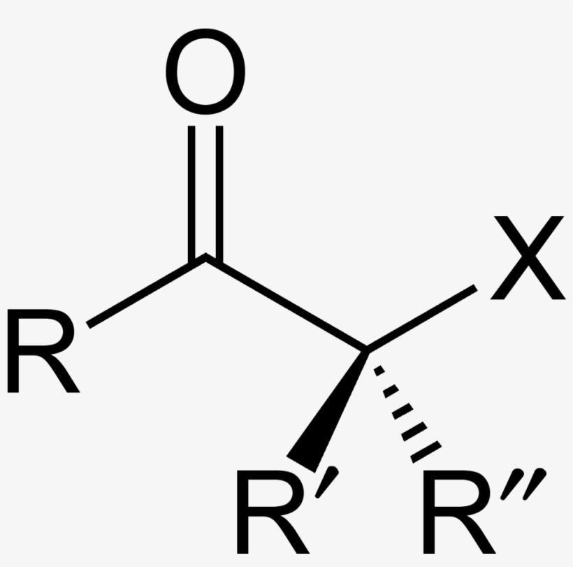 General Alpha Haloketone Stereo 2d Skeletal - 3 Hydroxybutanal Structural Formula, transparent png