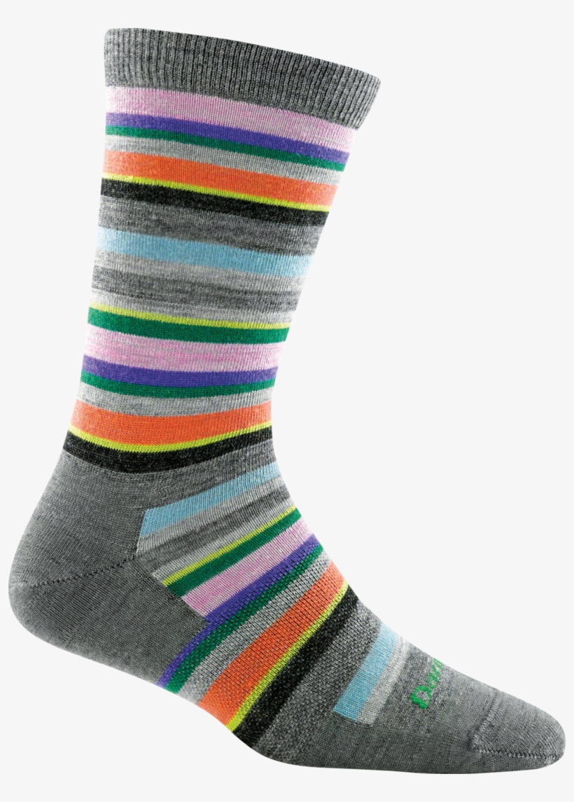 Darn Tough Women's Sassy Stripe Charcoal - Darn Tough Women's Sassy Stripe Crew Light, transparent png