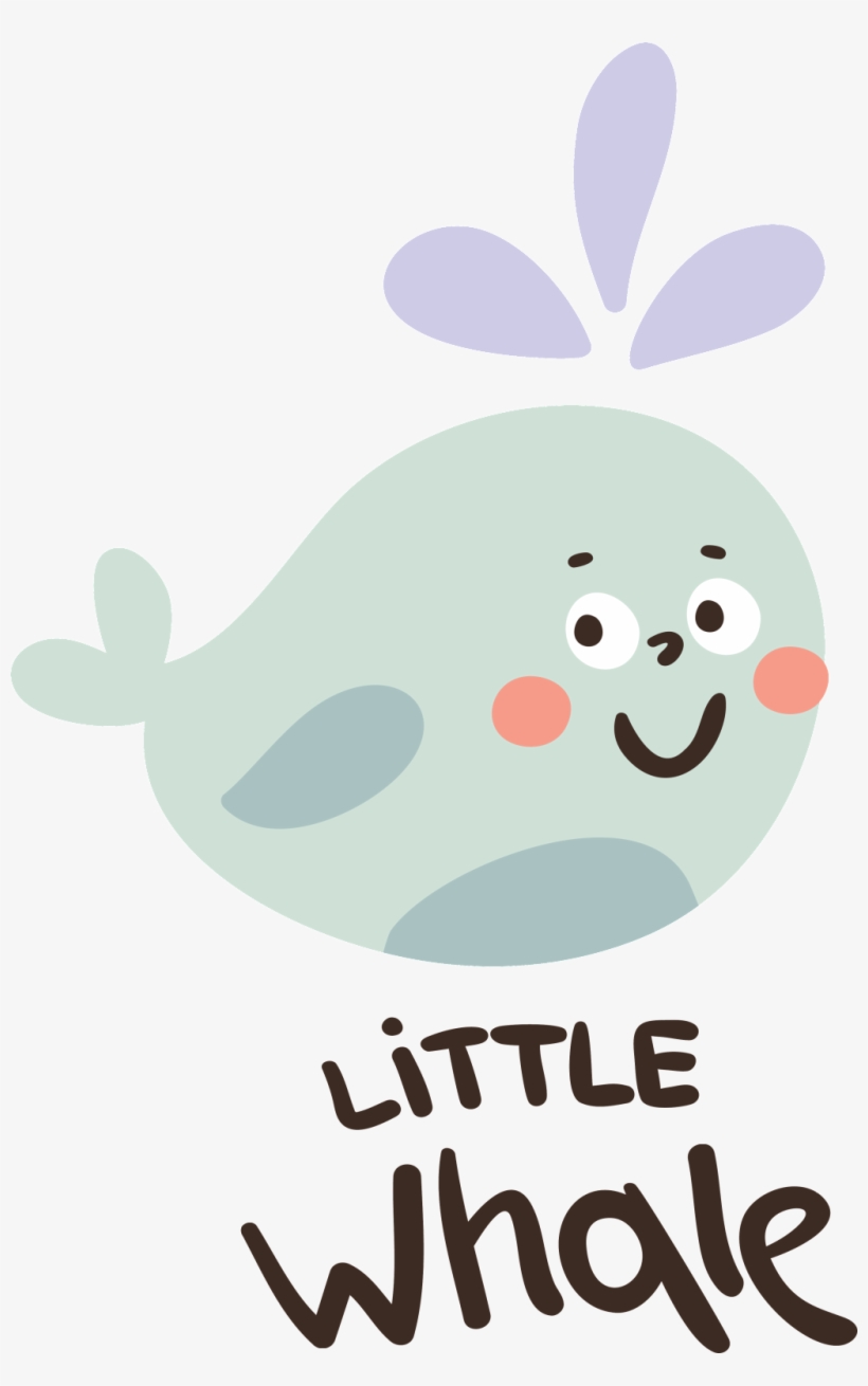 Whale Whale Cute Cartoon Animal Character Vector - Whales, transparent png