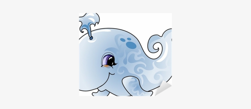 Cartoon Whale, transparent png