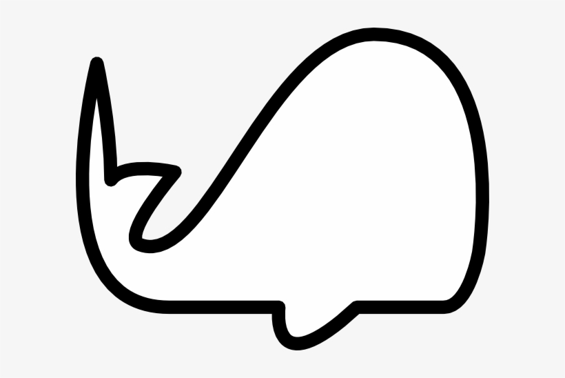 White - Whale Outline, transparent png