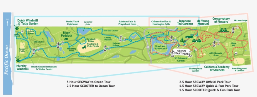 See And Explore All Of Golden Gate Park On Segways - Golden Gate Park, transparent png