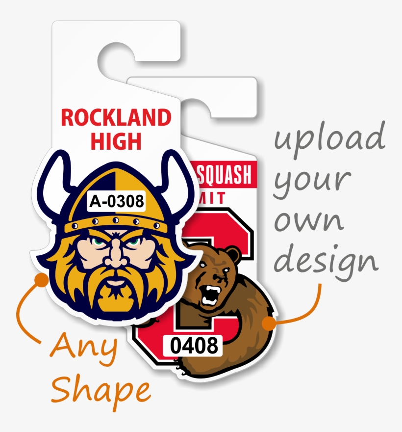 Fully Custom Shape Jumbo Hang Tag - Cleveland State Basketball Logo, transparent png